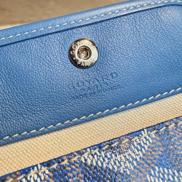Goyard Blue Goyardine Mini Anjou Shoulder Bag - Picture 14 of 16